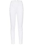 Esteban Cortazar Stretch Cotton Skinny Jeans - White