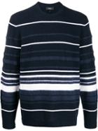 Theory Hilles Striped Jumper - Blue
