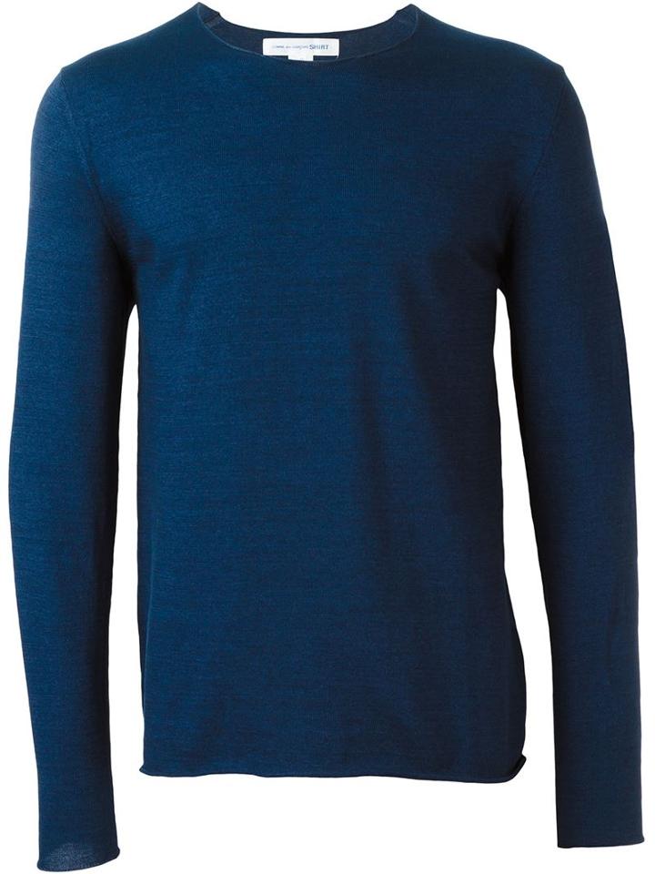 Comme Des Garçons Shirt Rolled Hem Jumper