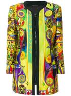 Versace Vintage Three-quarter Sleeves Zipped Jacket - Multicolour