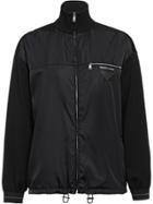 Prada Wool, Viscose And Nylon Jacket - Black