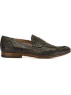 Raparo Woven Loafers, Men's, Size: 40, Black, Leather