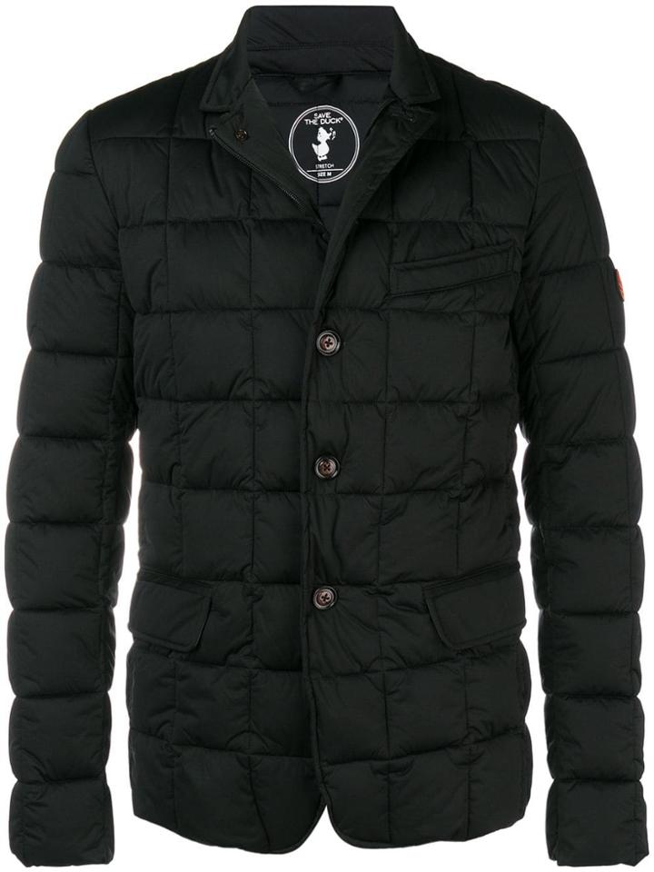 Save The Duck Buttoned Padded Jacket - Black