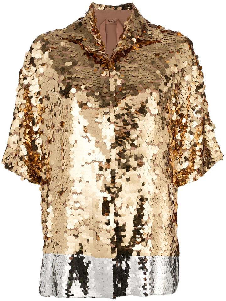 No21 Sequin Shirt - Pink