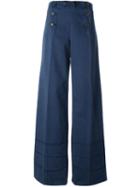 Marc By Marc Jacobs Wide Leg Buttoned Trousers