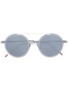 Thom Browne Eyewear Round Shaped Sunglasses - Metallic