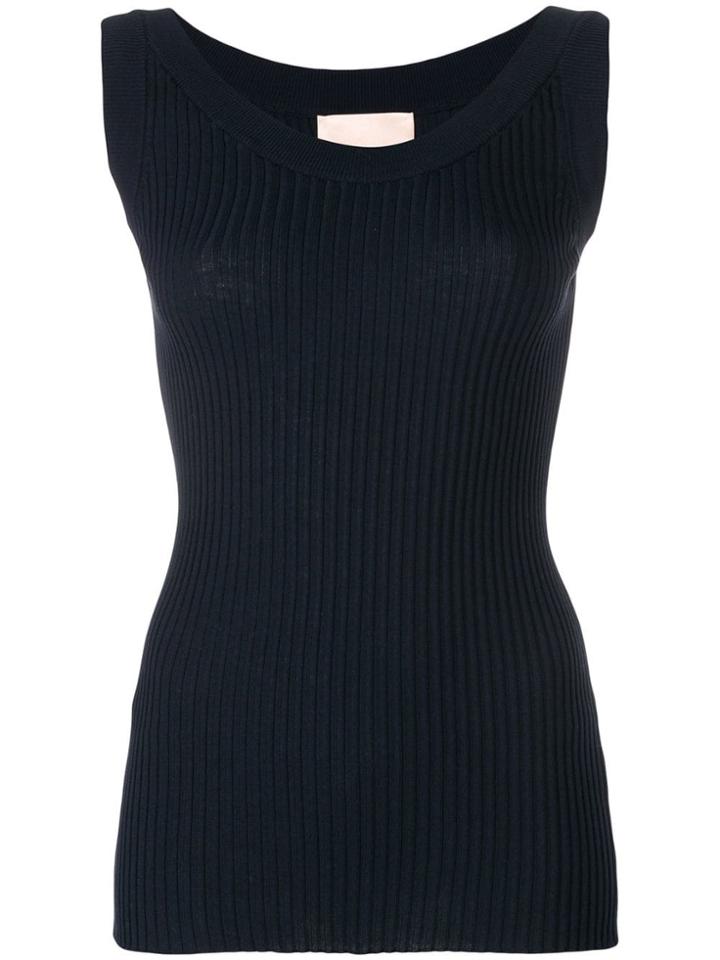 Erika Cavallini Plain Tank-top - Blue