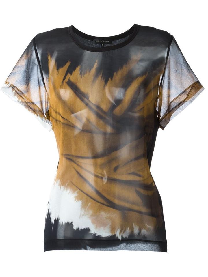 Barbara Bui Sheer Printed T-shirt