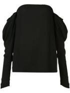 Vera Wang Draped Off-shoulder Top - Black