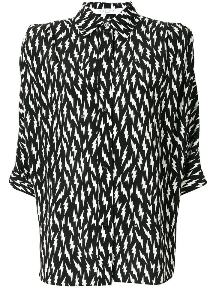 Givenchy Lightening Bolt Shirt - Black