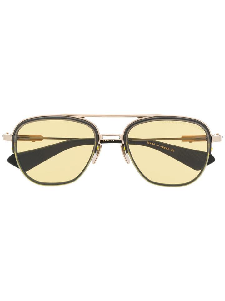 Dita Eyewear Pilot Shaped Sunglasses - Gold