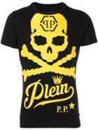 Philipp Plein Airline T-shirt, Men's, Size: Medium, Black, Cotton