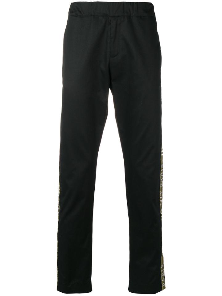 Ih Nom Uh Nit Logo Side Stripe Track Pants - Black