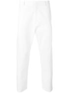 Jil Sander - Dropped Crotch Chinos - Men - Cotton - 48, White, Cotton