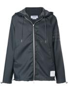 Thom Browne Perforated 4-bar Ripstop Parka - Grey