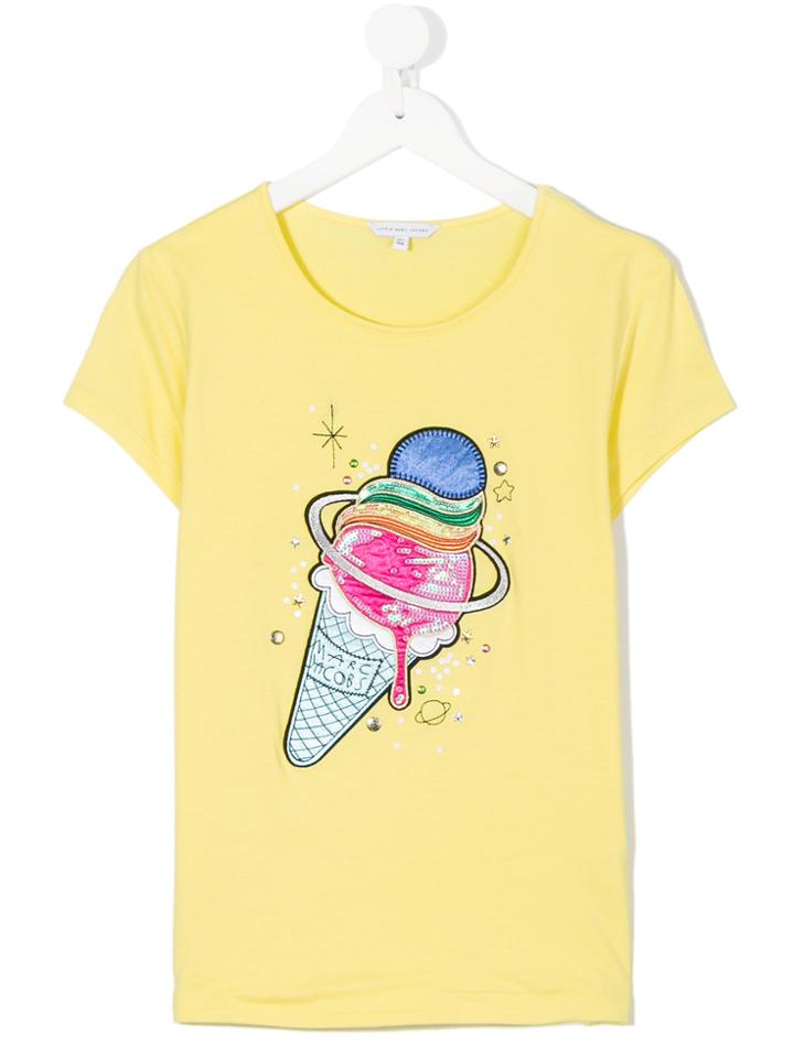 Little Marc Jacobs Ice Cream Print T-shirt - Yellow & Orange