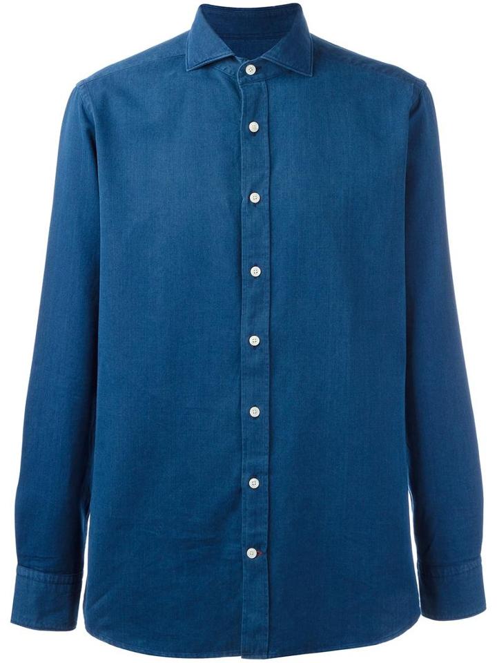 Hackett Classic Shirt, Men's, Size: Xl, Blue, Cotton