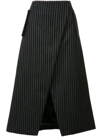 Josh Goot Tailored Wrap Skirt, Women's, Size: Xs, Blue, Wool
