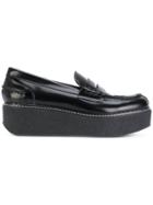 Flamingos Palace Platform Loafers - Black