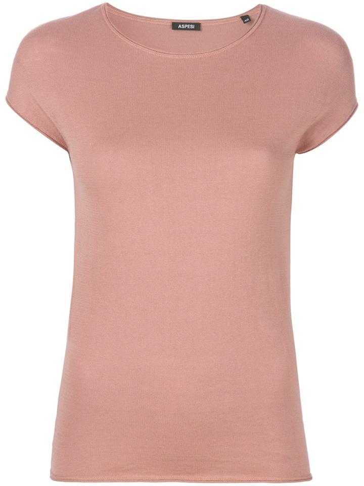 Aspesi Knit T-shirt - Pink & Purple