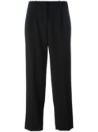 Theory Straight Cropped Trousers - Black