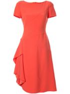 Paule Ka Asymmetric Flared Dress - Orange