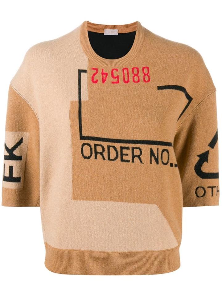 Mrz Graphic Printed Jumper - Brown