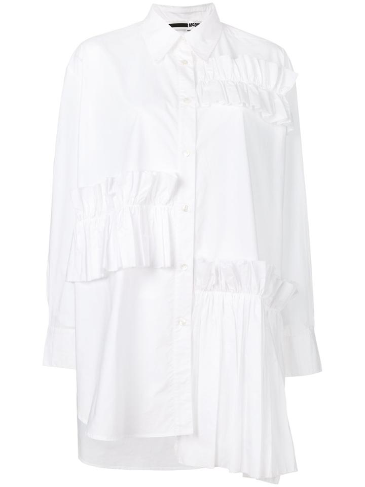 Mcq Alexander Mcqueen Ruffle Shirt - White