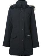 Canada Goose 'trillium' Parka, Women's, Size: Xs, Blue, Cotton/feather Down/nylon/coyote Fur