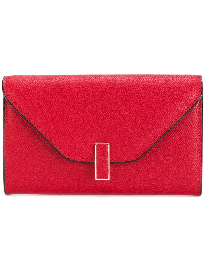 Valextra Rectangle Envelope Purse - Red