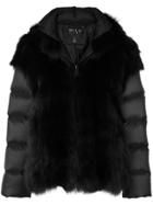 Cara Mila Maira Detachable Fur Jacket - Black
