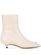 Marni Piercing Ankle Boots - White