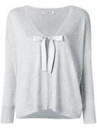 Blanca Front-tied Cardigan - Grey