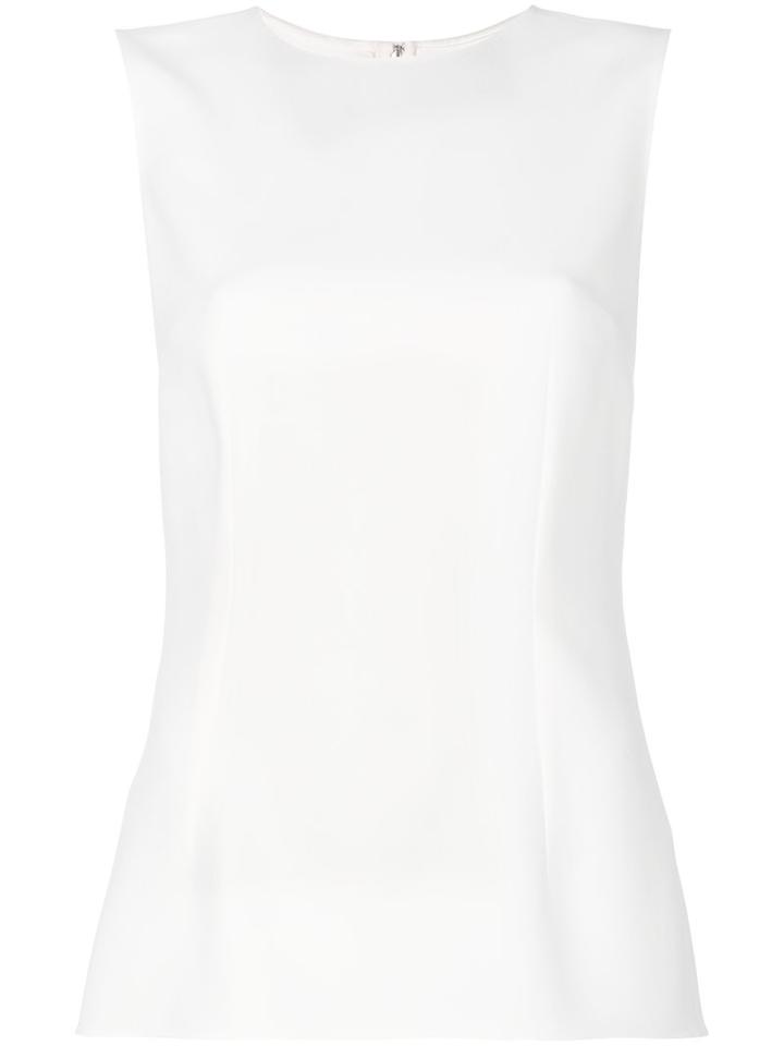 Dolce & Gabbana - Sleeveless Top - Women - Spandex/elastane/acetate/viscose - 40, White, Spandex/elastane/acetate/viscose