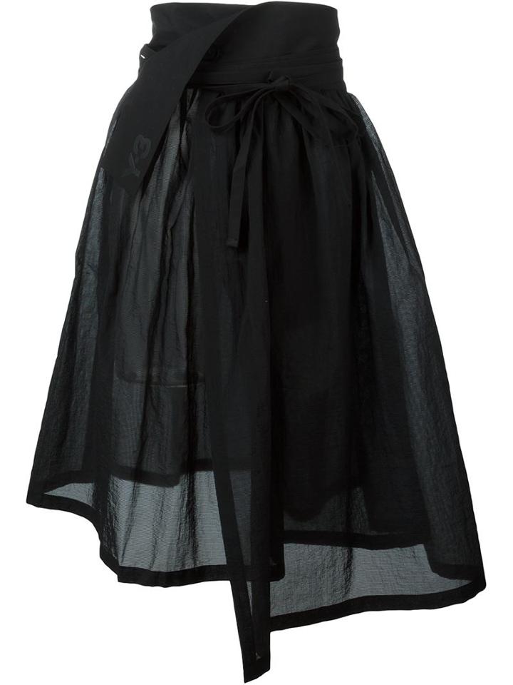 Y-3 Sheer Belted Skirt