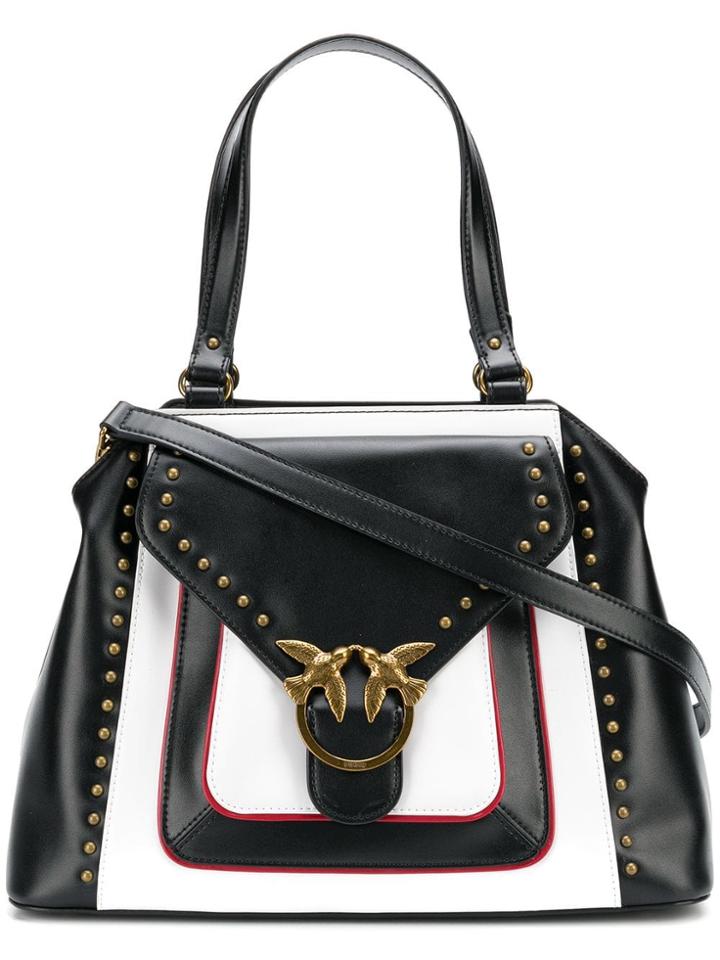 Pinko Two Tone Tote - Black