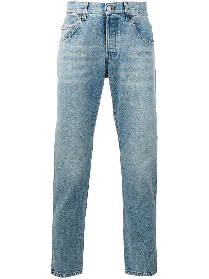 Gucci - Loved Embroidered Jeans - Men - Cotton - 34, Blue, Cotton