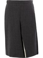 Y/project Pinstriped Shorts - Grey