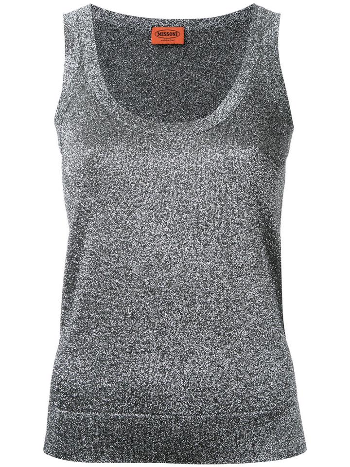 Missoni Lurex Vest, Women's, Size: 38, Grey, Polyester/cupro/viscose