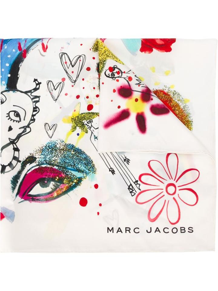 Marc Jacobs Collage Print Scarf