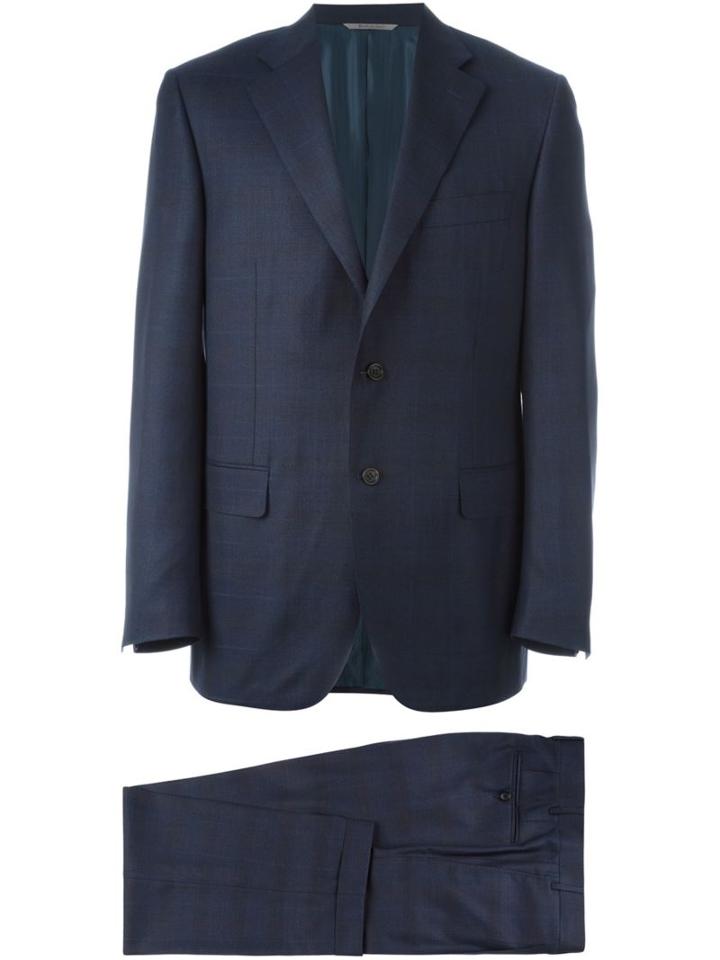 Canali Checked Pattern Suit