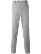 Brunello Cucinelli Plain Chinos, Men's, Size: 50, Grey, Cotton/spandex/elastane