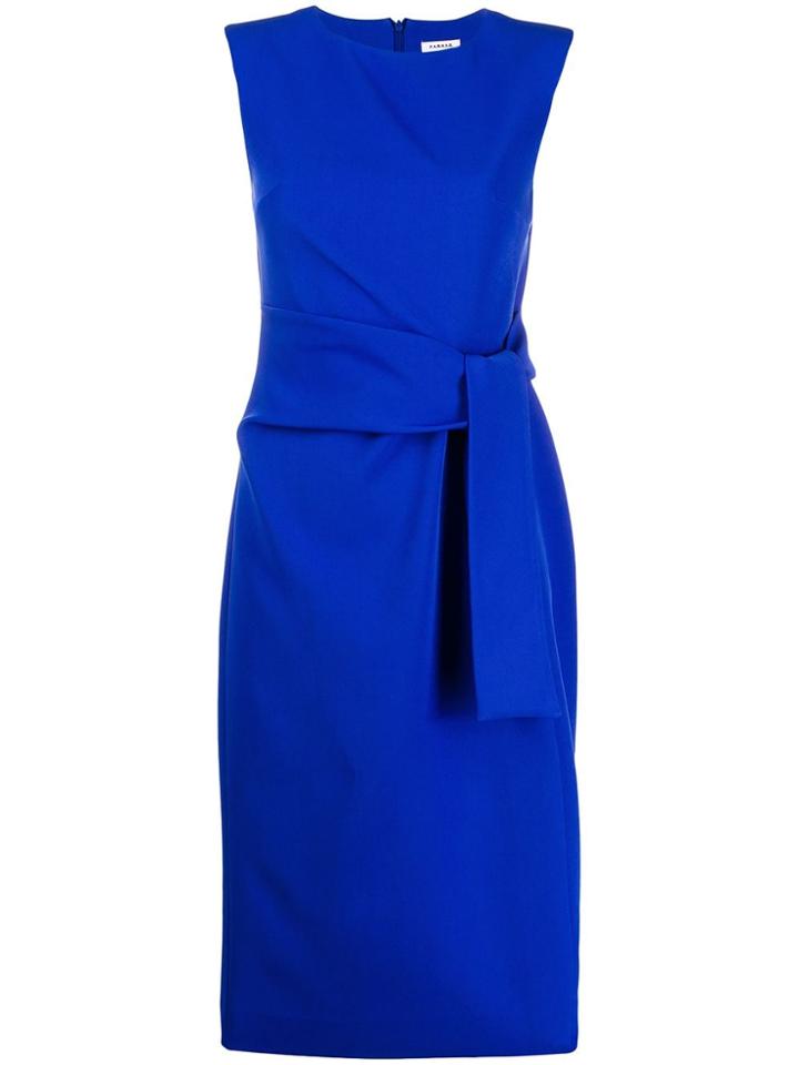 P.a.r.o.s.h. Tie Front Dress - Blue
