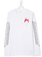 Stella Mccartney Kids Flame Print Longsleeved T-shirt - White