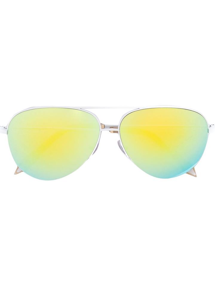 Victoria Beckham 'vbs90 C06' Sunglasses, Women's, White, Acetate/metal (other)