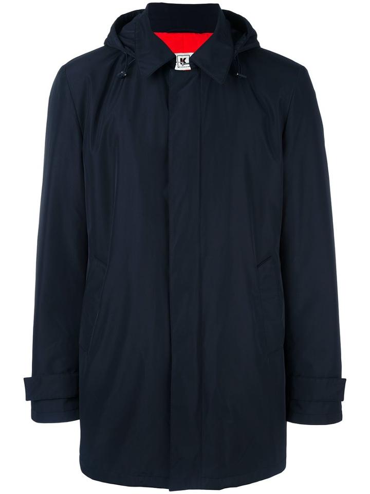 Kiton - Hooded Padded Coat - Men - Polyimide - 54, Blue, Polyimide