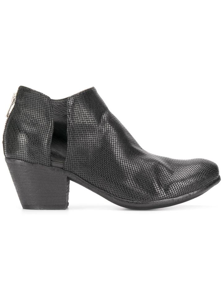 Officine Creative Giselle Woven Ankle Boots - Black