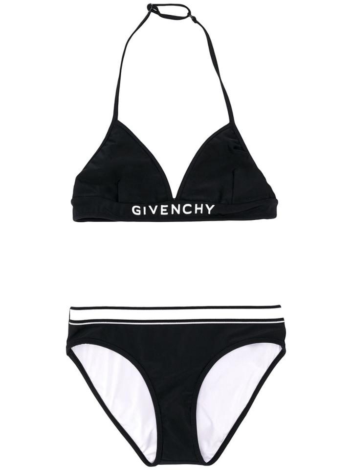 Givenchy Kids Teen Logo Band Bikini - Black