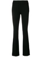 Blanca Flared Cropped Trousers - Black