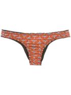 Track & Field Pássaros Bikini Bottoms - Yellow & Orange